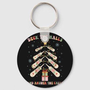 Funny Cna Nurse Christmas Medical Xmas Trees Nursi Key Ring