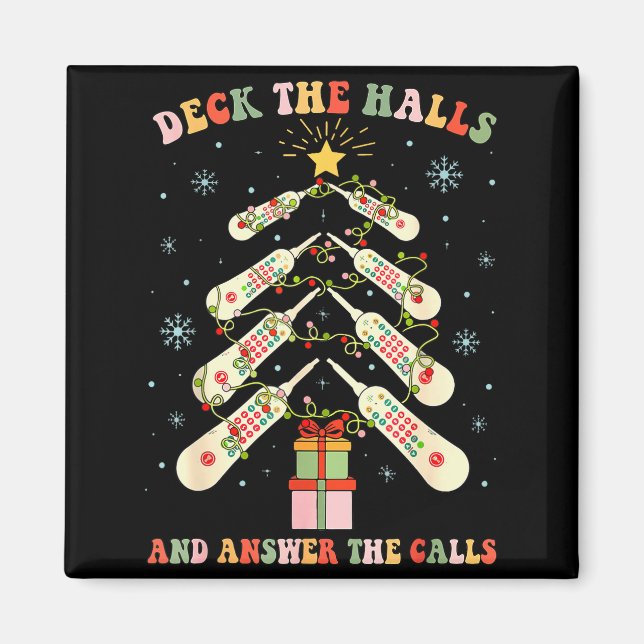 Funny Cna Nurse Christmas Medical Xmas Trees Nursi Magnet (Front)