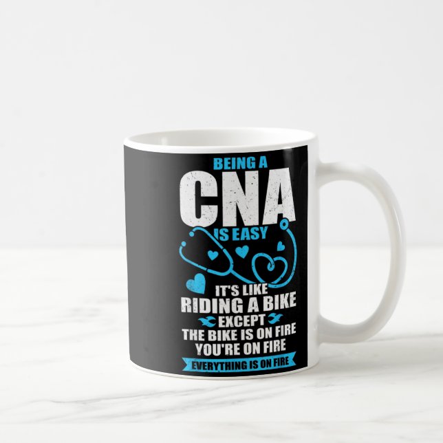 Funny CNA Work Certified Nursing Assistant Gift Coffee Mug (Right)