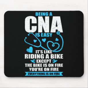 Funny CNA Work Certified Nursing Assistant Gift Mouse Pad