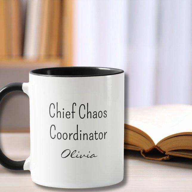 Funny Co-Worker Chief Chaos Coordinator custom Mug (Creator Uploaded)