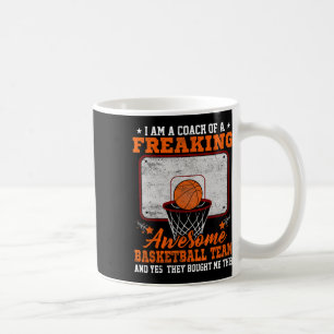 Funny Coach Of Freaking Awesome Sketll Team Ll Tra Coffee Mug
