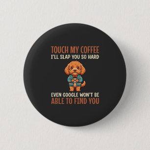 Funny Cockapoo Coffee Lover 6 Cm Round Badge
