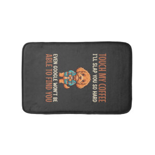 Funny Cockapoo Coffee Lover Bath Mat