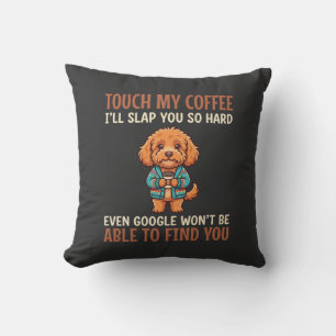 Funny Cockapoo Coffee Lover Cushion