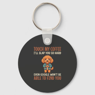 Funny Cockapoo Coffee Lover Key Ring