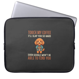 Funny Cockapoo Coffee Lover Laptop Sleeve