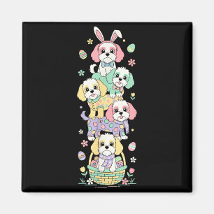 Funny Cockapoo Easter Egg Kids Mens Womens Easter Magnet