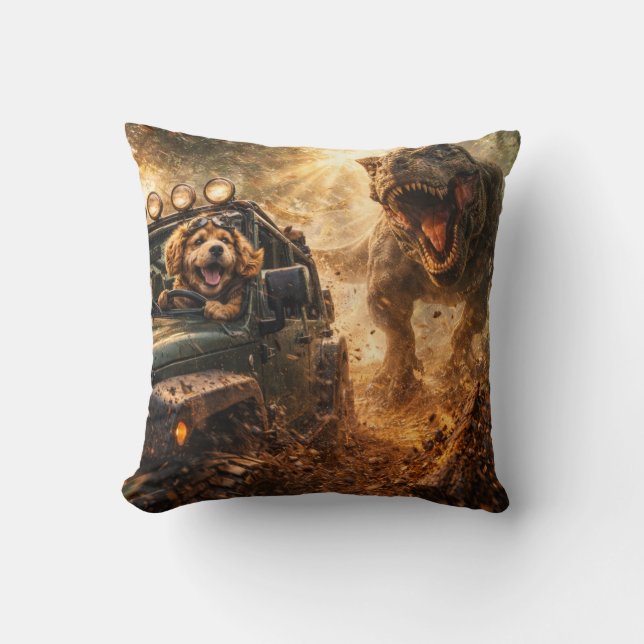 Funny Cockapoo Gift | Action Dog Cushion (Front)