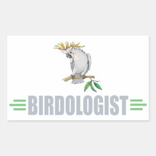 Funny Cockatiel Rectangular Sticker