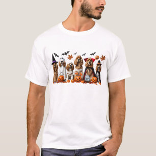 Funny Cocker Spaniel Halloween Dog Lover T-Shirt