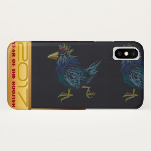 Funny Cockerel Chinese Rooster Year Zodiac Iphone iPhone XS Case