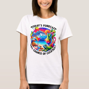 Funny Cocktail Cruise Vacation T-Shirt
