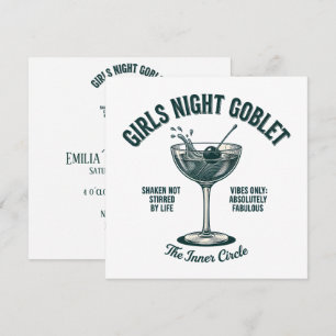 Funny Cocktail Lover Martini Party Gift Invitation
