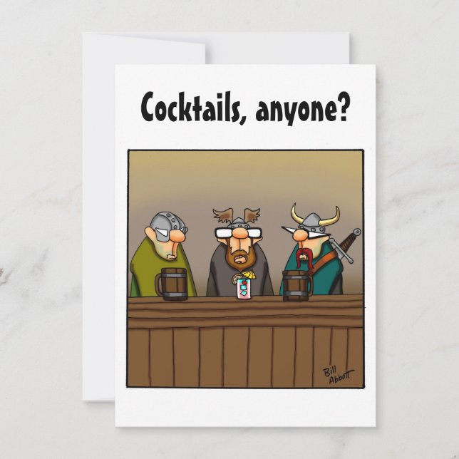 Funny Cocktail Party Invitations (Front)