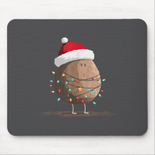 Funny Coconut Christmas Graphics Lights Lover Mouse Pad