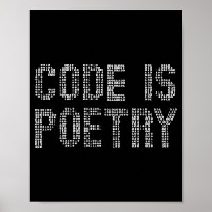 Funny Code Is Etry Saying Quote Programer Gift Poster