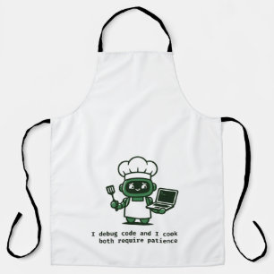 Funny Coder Apron — I Cook Like I Code