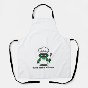 Funny Coder Apron — sudo make dinner