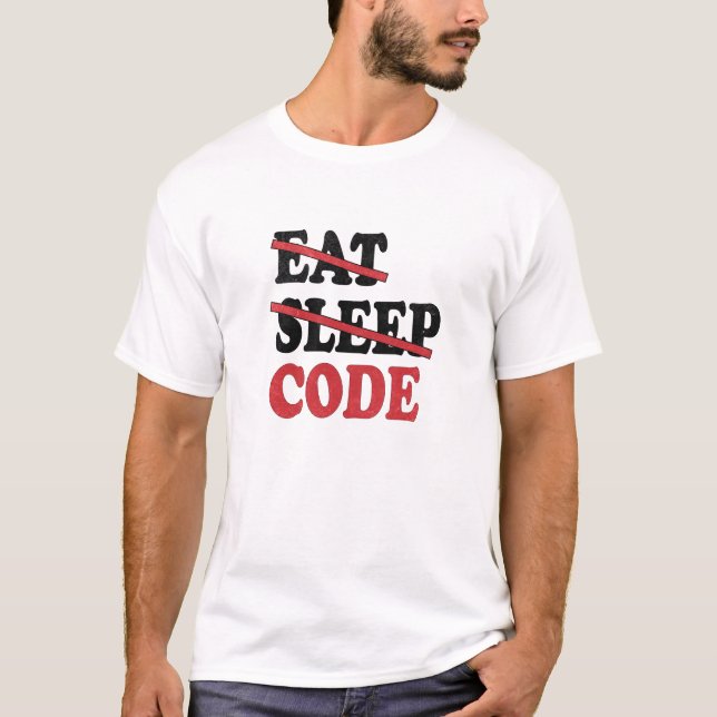 Funny Coder Computer Programmer T-Shirt (Front)