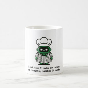 Funny Coder Mug — I Cook Like I Code
