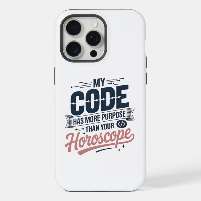 Funny Coding Quote AI Programmer Design iPhone Case (Back)