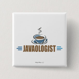 Funny Coffee 15 Cm Square Badge