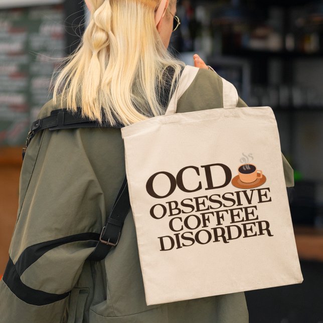Funny Coffee Addict Tote Bag (Creator Uploaded)