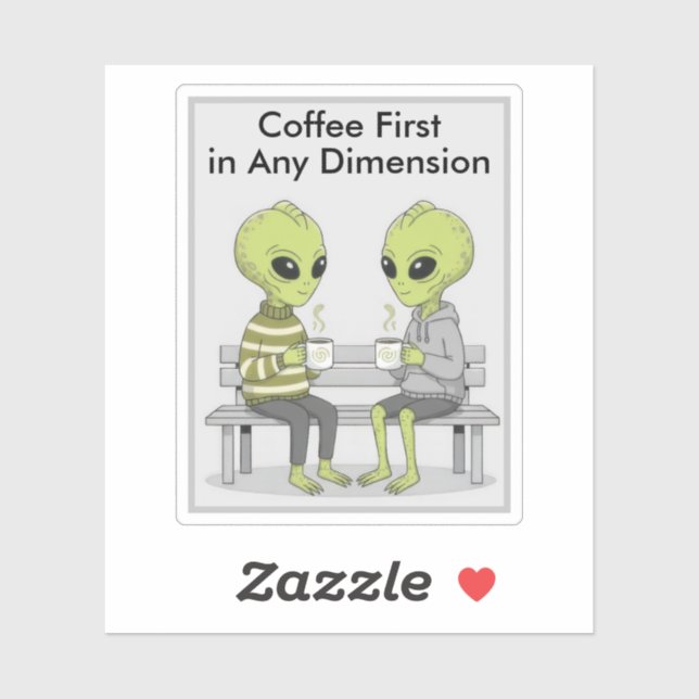 Funny Coffee and Aliens (Sheet)