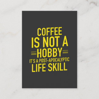 Funny Coffee Calling Card