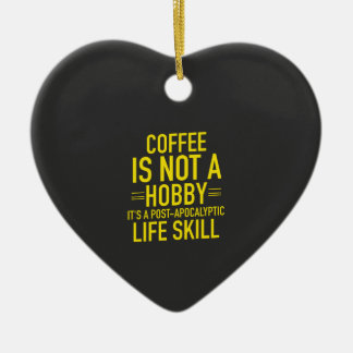 Funny Coffee Ceramic Ornament