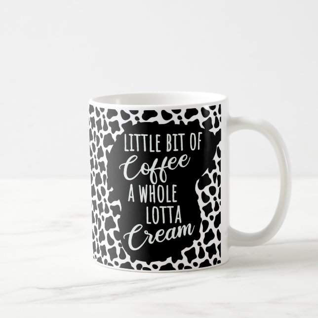 Funny Coffee Cream Cow Print Mug (Right)