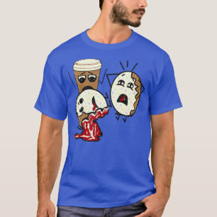 Funny Coffee Cup Jelly Doughnuts Panic Attack T-Shirt