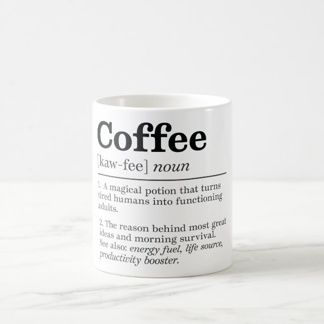 Funny Coffee Definition Mug (Center)