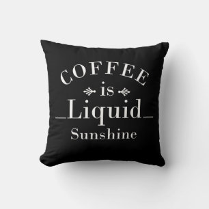 Funny coffee drinker quotes cushion