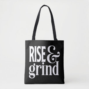 Funny Coffee Entrepreneur Hustle Caffeine Goals Tote Bag
