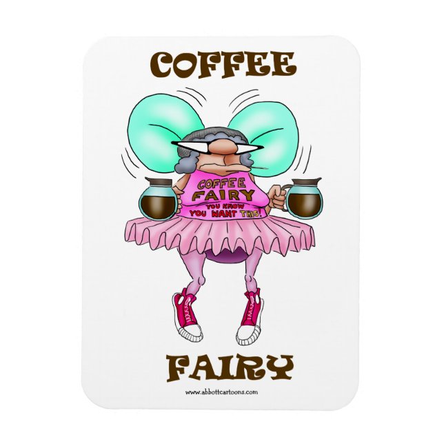 Funny Coffee Fairy Fleximagnet Magnet (Vertical)