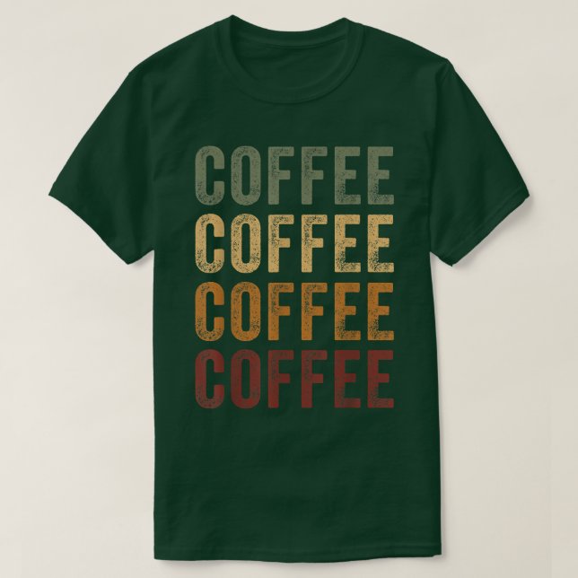 Funny Coffee Gifts Coffee Tee Retro Coffee Lover M (Design Front)