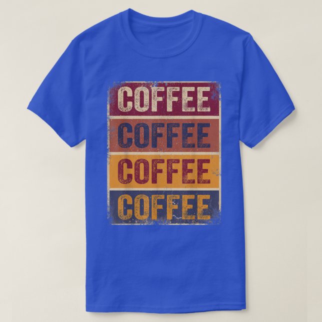 Funny Coffee Gifts Retro Coffee Lover Tee Coffee M (Design Front)