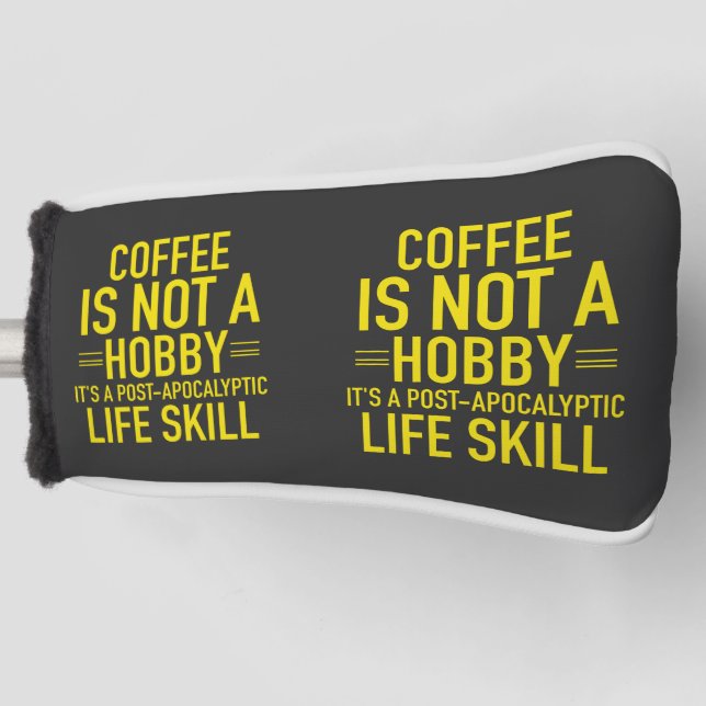 Funny Coffee Golf Head Cover (Front)
