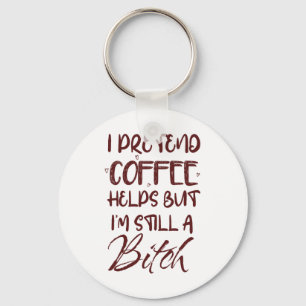 Funny Coffee Helps, Sarcastic Morning, Soccer Mum, Key Ring