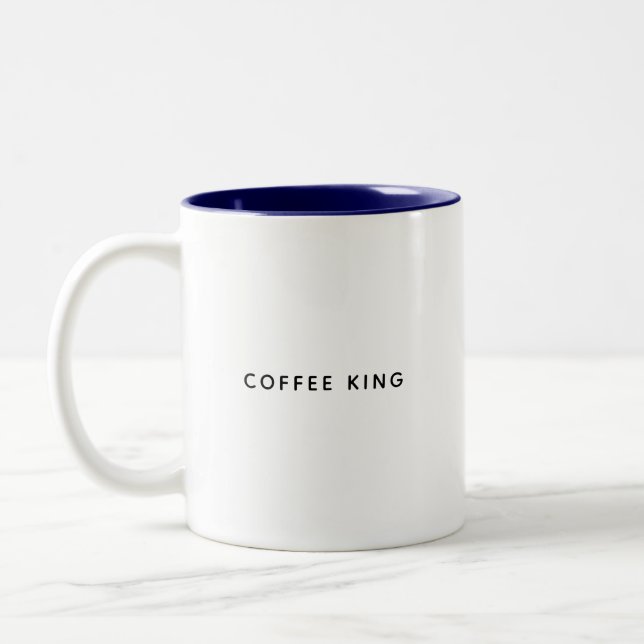 Funny Coffee King Breakfast Coffee Mug (Left)