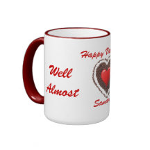 Funny coffee & love heart Valentines