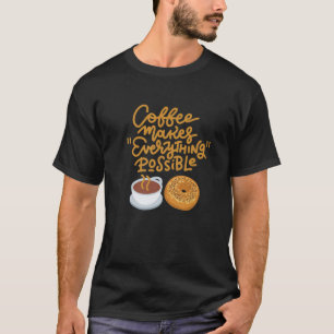 Funny Coffee Lover Bagel Lover Deli Diner Cook Che T-Shirt