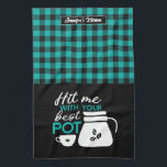 Funny Coffee Lover Caffeine Addict Plaid Pattern Tea Towel<br><div class="desc">Funny and cool kitchen towel to make cooking more fun. Personalised gift for family and friends who love cooking, baking and trying new recipe in the kitchen. Customise the wording to fit your occasion. You can use the Design Tool to further change the font type, font colour and font size....</div>