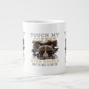 Funny Coffee Lover - Cat Humour Large Coffee Mug