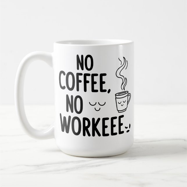 Funny Coffee Lover Classic Mug (15 oz) (Left)