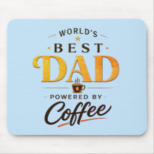 Funny Coffee Lover Dad Design Mouse Pad