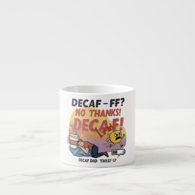 Funny Coffee Lover Espresso Mug (Front)