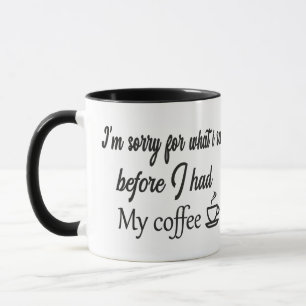 Funny Coffee Lover Gift Caffeine Addicts,Coffee Mug